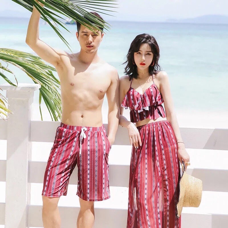 Bikini đôi đỏ san hô