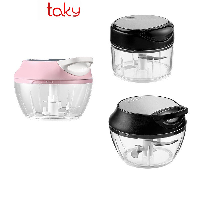 Máy Xay Mini - Taky, Kéo Cầm Tay, Xay Hành Tỏi, Rau Củ, Thịt, Đồ Ăn Dặm Cho Bé, Tiện Dụng Trong Gia Đình 5205 - 5207