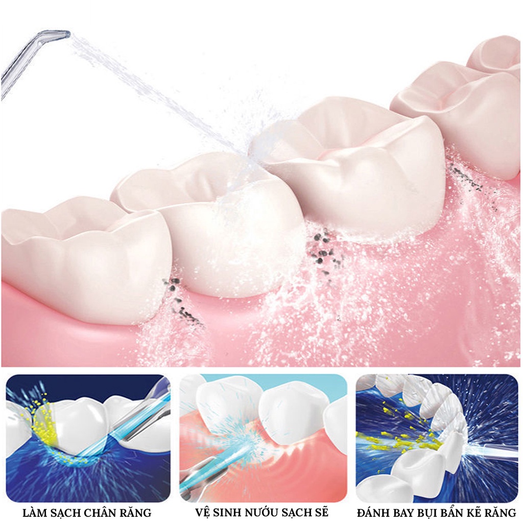 Dụng cụ làm sạch răng miệng - Máy tăm nước oral Lucinmart