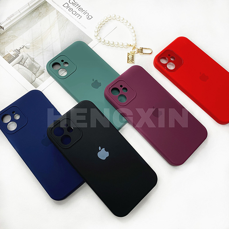 Ốp điện thoại mềm dạng lỏng thiết kế hình vuông cho Iphone 7 7plus 8 8plus x xr xs 11 12promax | BigBuy360 - bigbuy360.vn