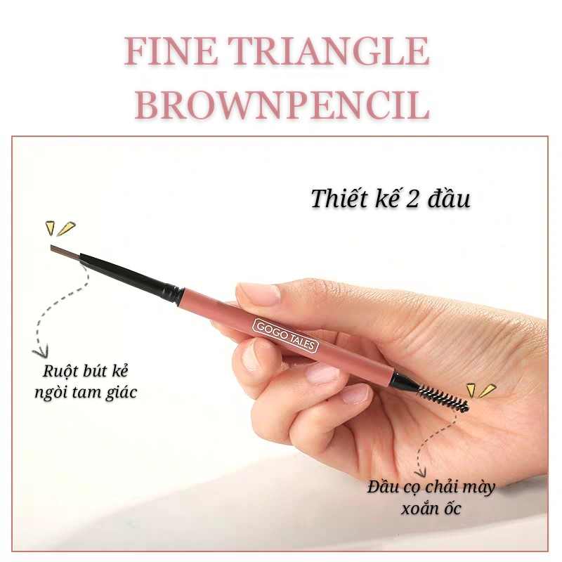 GOGO TALES - Chì kẻ mày 2 đầu Fine Triangle Gogotales | BigBuy360 - bigbuy360.vn