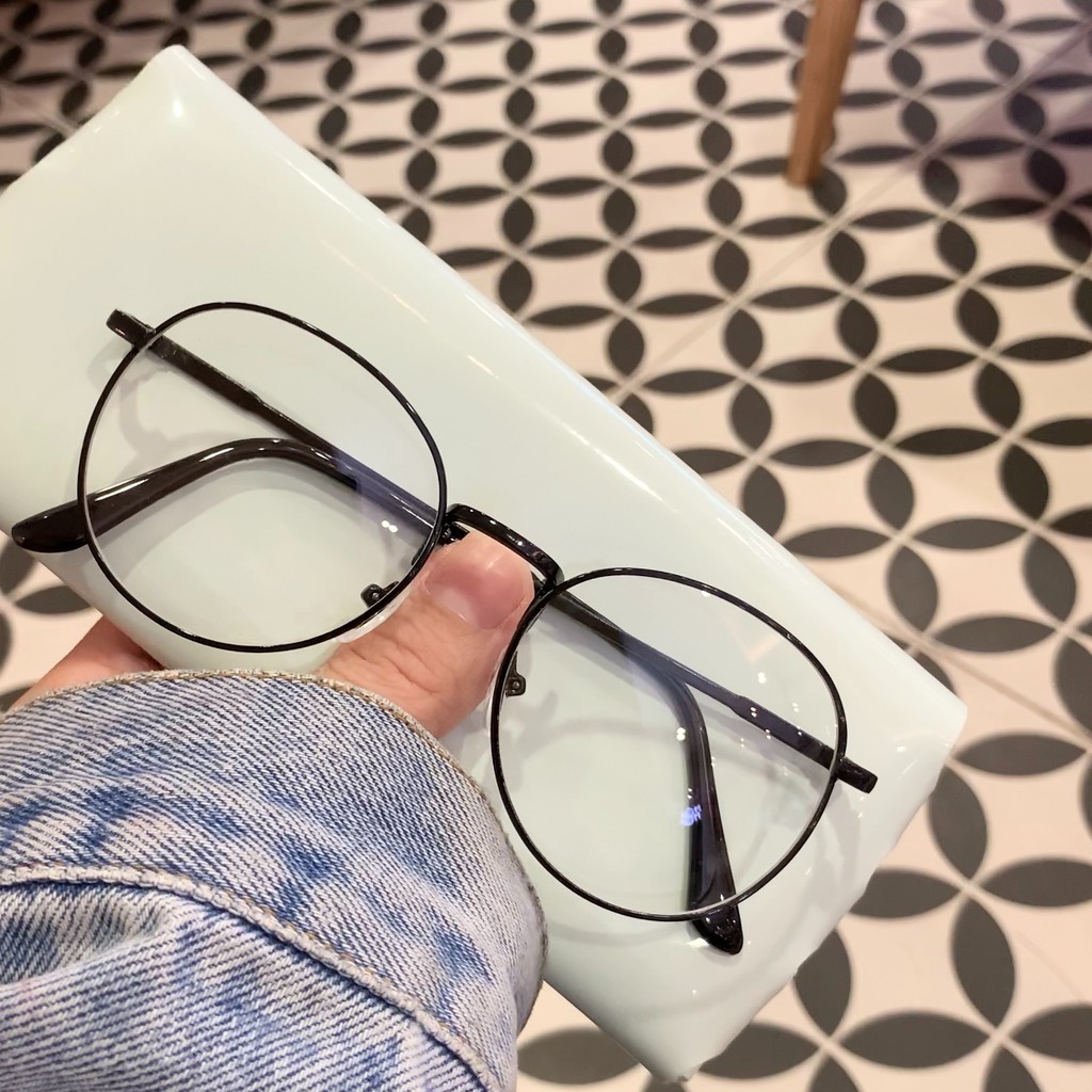 GỌNG VINTAGE DÁNG MẮT RUỒI MÀU ĐEN