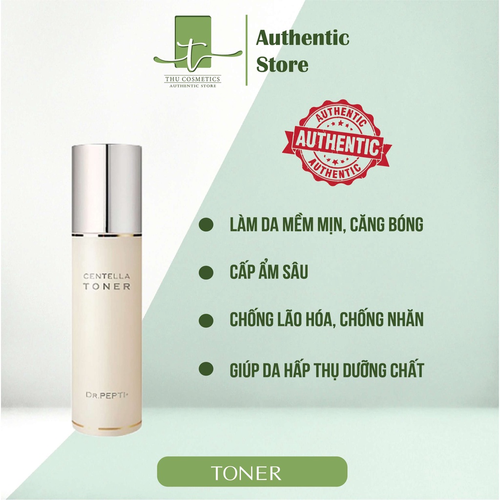 Toner Căng Bóng DR.PEPTI+ Hàn Quốc 180ml