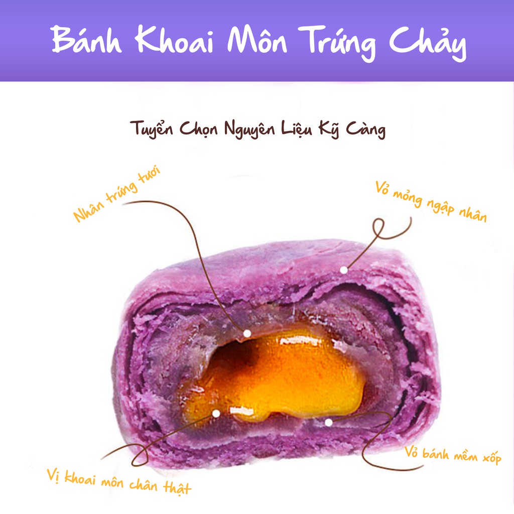 BÁNH KHOAI MÔN &amp; KEM CHEESE TRỨNG CHẢY ĂN VẶT