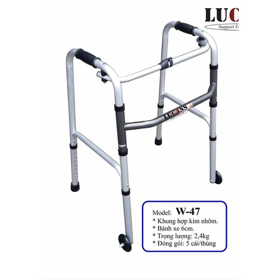 KHUNG TẬP ĐI HỢP KIM NHÔM LUCASS