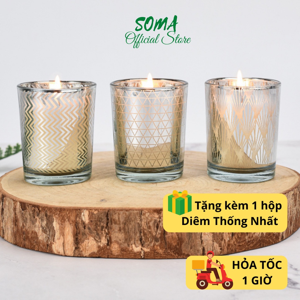 Nến Thơm Phòng Ngủ Sáp Thơm Candle Cup Tinh Dầu Thiên Nhiên Không Khói Sang Trọng Deluxe NEN21