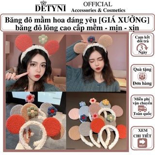 Băng đô mầm hoa đáng yêu băng đô lông cao cấp mềm - mịn - xịn
