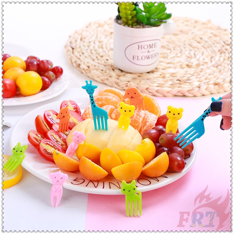 Bộ 10 Nĩa Ăn Trái Cây Hình Động Vật Hoạt Hình