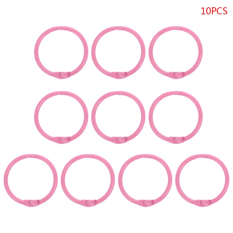 Set 10 Vòng Kẹp Sách Bằng Kim Loại DIY
