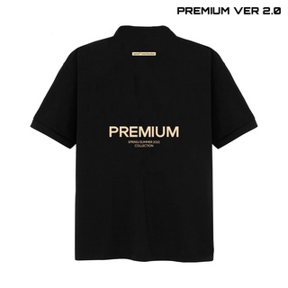 Áo polo cá sấu form rộng in nổi logo box premium unisex