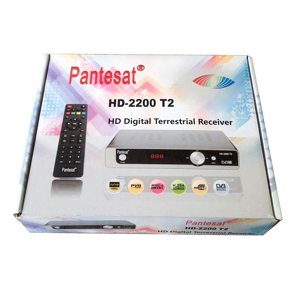 Đầu Thu Truyền Hình Số Mặt Đất DVB-T2 Pantesat HD 2200
