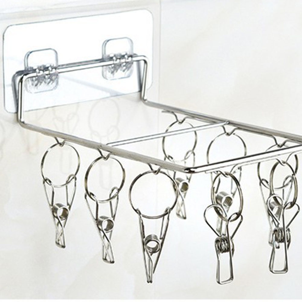 Bộ 2 Móc Dán Tường Trong Suốt Không Cần Khoan Tiện Dụng Cho Nhà Bếp/Phòng Tắm