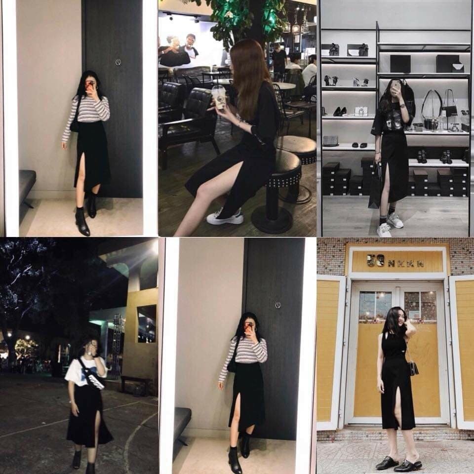 [ BEST SELLER]  CHÂN VÁY DÀI [ MIDISKIRT ] CHÂN VÁY SIÊU XINH [ VÁY XINH [ VÁY ĐI DẠO]