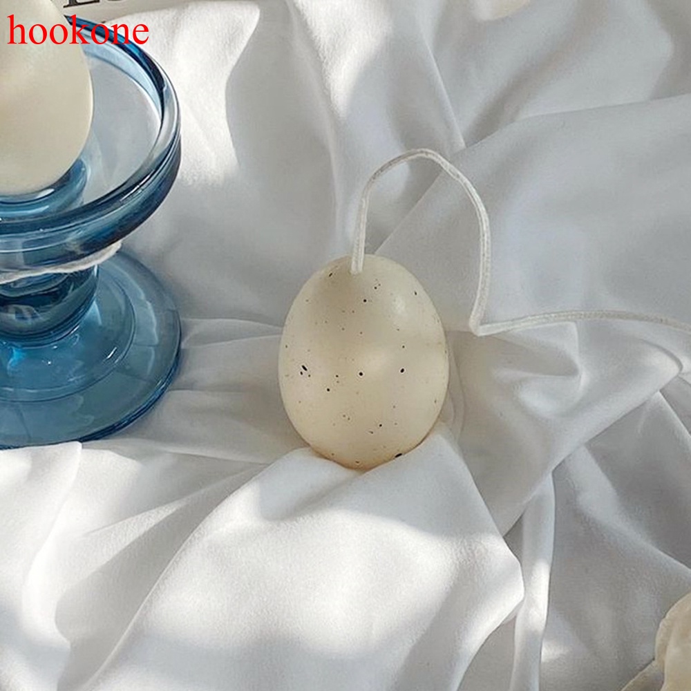 Khuôn silicone tạo hình làm nến hình quả trứng 3D độc đáo