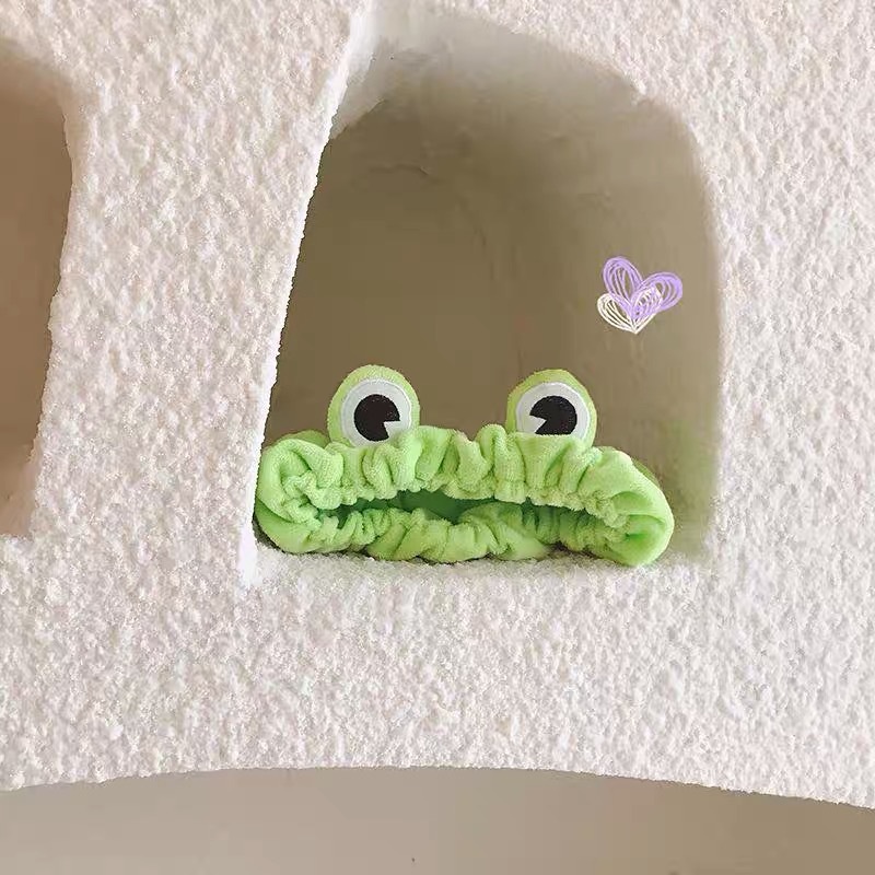 Băng Đô Rửa Mặt Co Giãn Họa Tiết Hoạt Hình Xinh Xắn