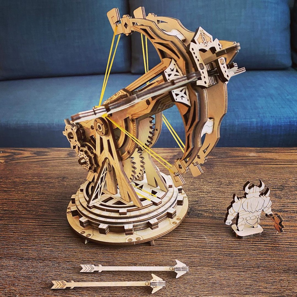 Mô Hình Gỗ 3D Lắp Ráp ROBOTIME ROKR Epic War Siege Heavy Ballista KW401