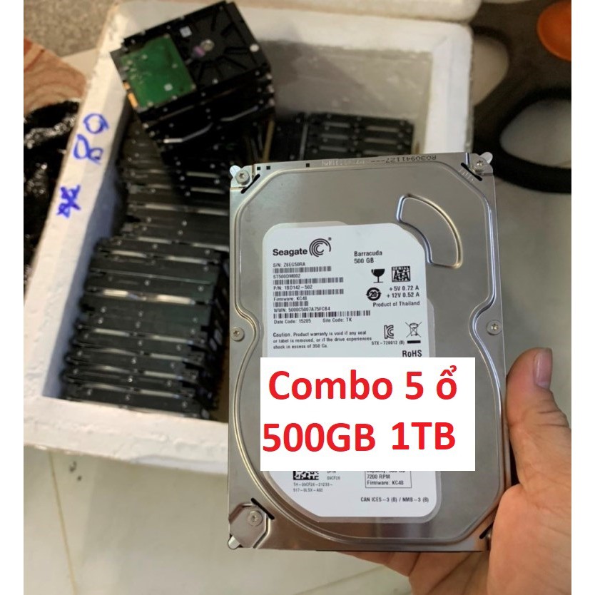 Combo giá thợ 5 ổ cứng 1TB PC PC 500GB 250GB HDD 500G 250G 1000G 1T 1000GB