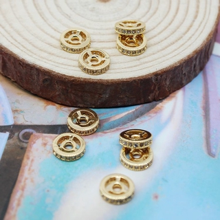 Hạt đá Zircon mạ vàng 18K dùng làm trang sức DIY