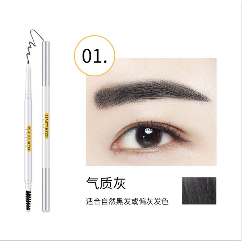 Chì kẻ mày 2 đầu nét mảnh HEYXI Verythin Eyebrow Pencil HCKM1