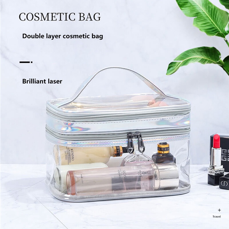 Túi đựng đồ trang điểm EverToner trong suốt tiện lợi để mang theo