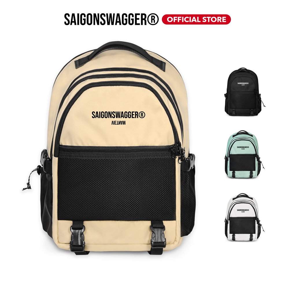 Balo Logo Thêu SAIGONSWAGGER® SGS AVAIL BACKPACK-Ngăn Chống Sốc Laptop 15inch