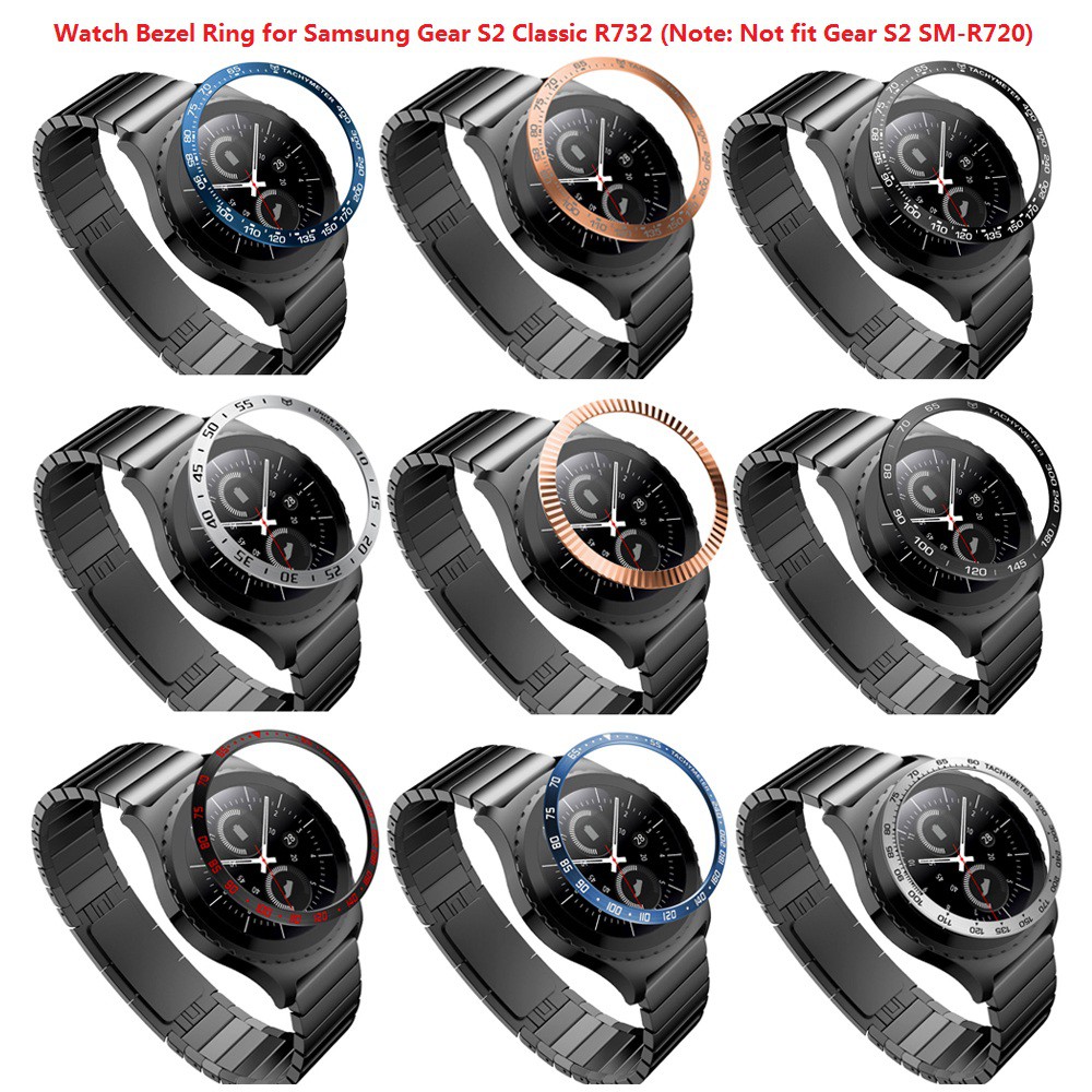 Vòng bảo vệ mặt đồng hồ bằng thép không rỉ dành cho Samsung Gear S2 Classic R732 (Không dùng cho Gear S2 R720)