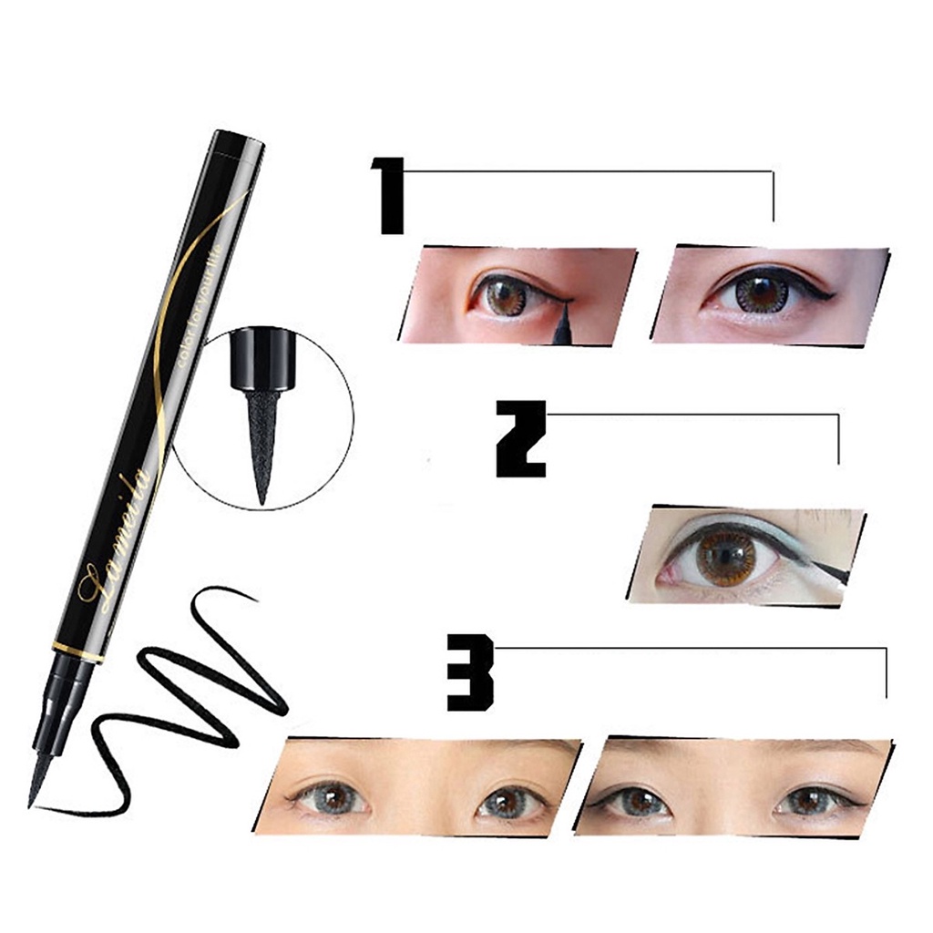 Bút kẻ mắt Lameila Eyeliner siêu sắc mảnh không trôi màu hàng nội địa Trung