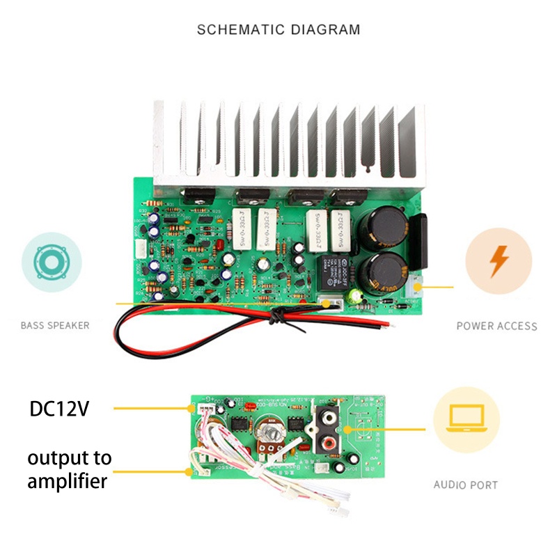 Bảng Mạch Khuếch Đại Âm Thanh zzz SUB-350W HiFi 4558 op AC24-28V