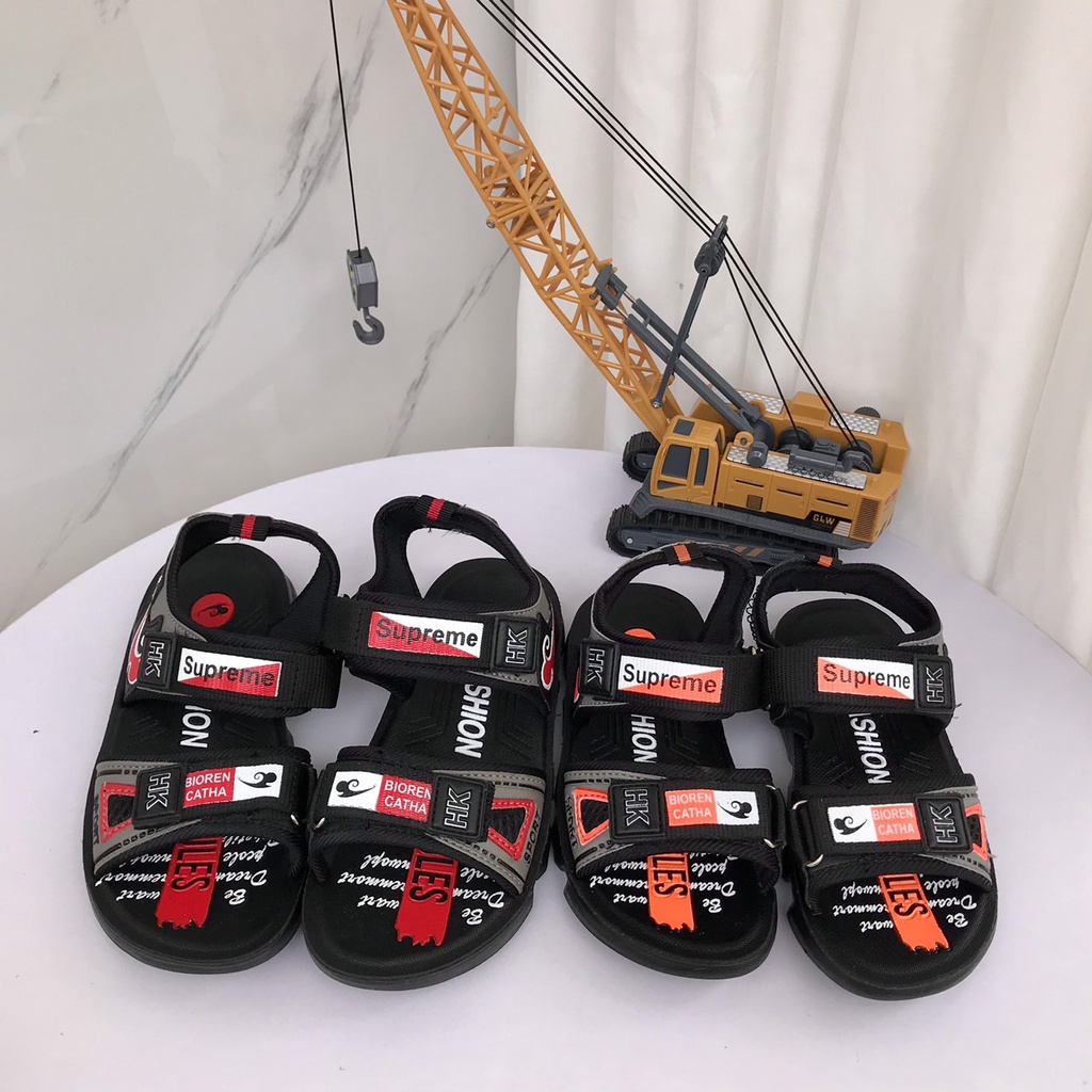 Dép Quai Hậu - Dép Sandal Quai Dính HK Phong Cách Thể Thao Bé Trai 3-12 tuổi K105