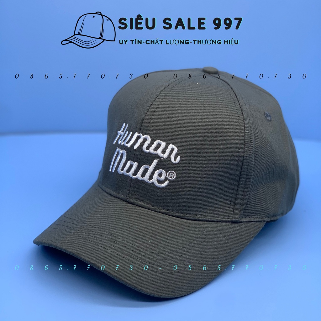 MŨ LƯỠI TRAI THÊU HUMAN MẪU MỚI HOT THỜI TRANG NAM NỮ UNISEX PHONG CÁCH