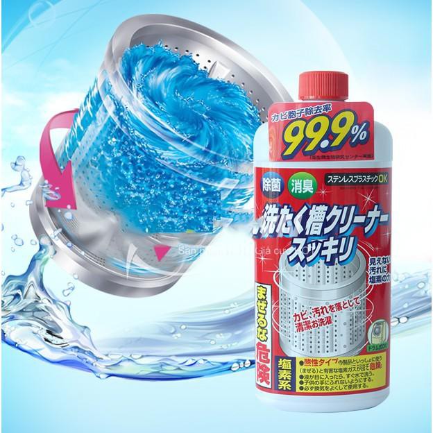 Nước Tẩy Vệ Sinh Lồng Máy Giặt Rocket 99,9% 550g Của Nhật Bản