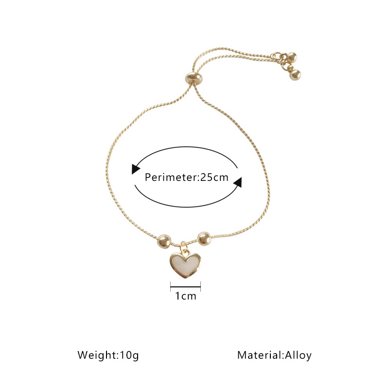 Vòng đeo tay bằng hợp kim đính đá xinh xắn