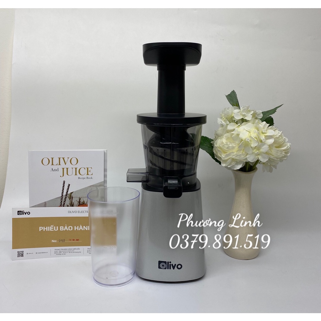 Máy ép chậm Olivo SJ210 Công suất 200W Dung tích 500ml - Hàng Chính Hãng - Bảo hành 24 tháng
