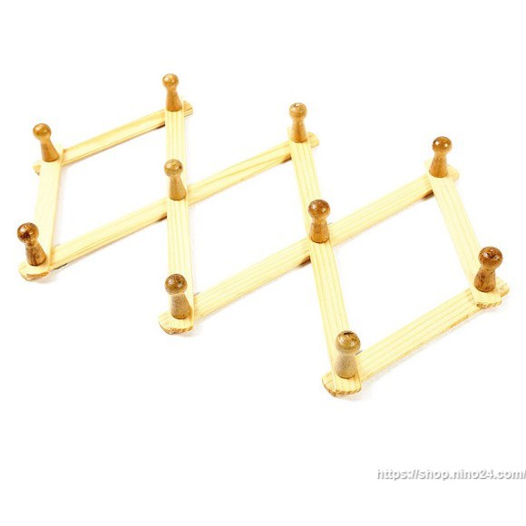 Móc treo đồ gắn tường làm từ gỗ 265 [Tặng móc treo kèm theo]