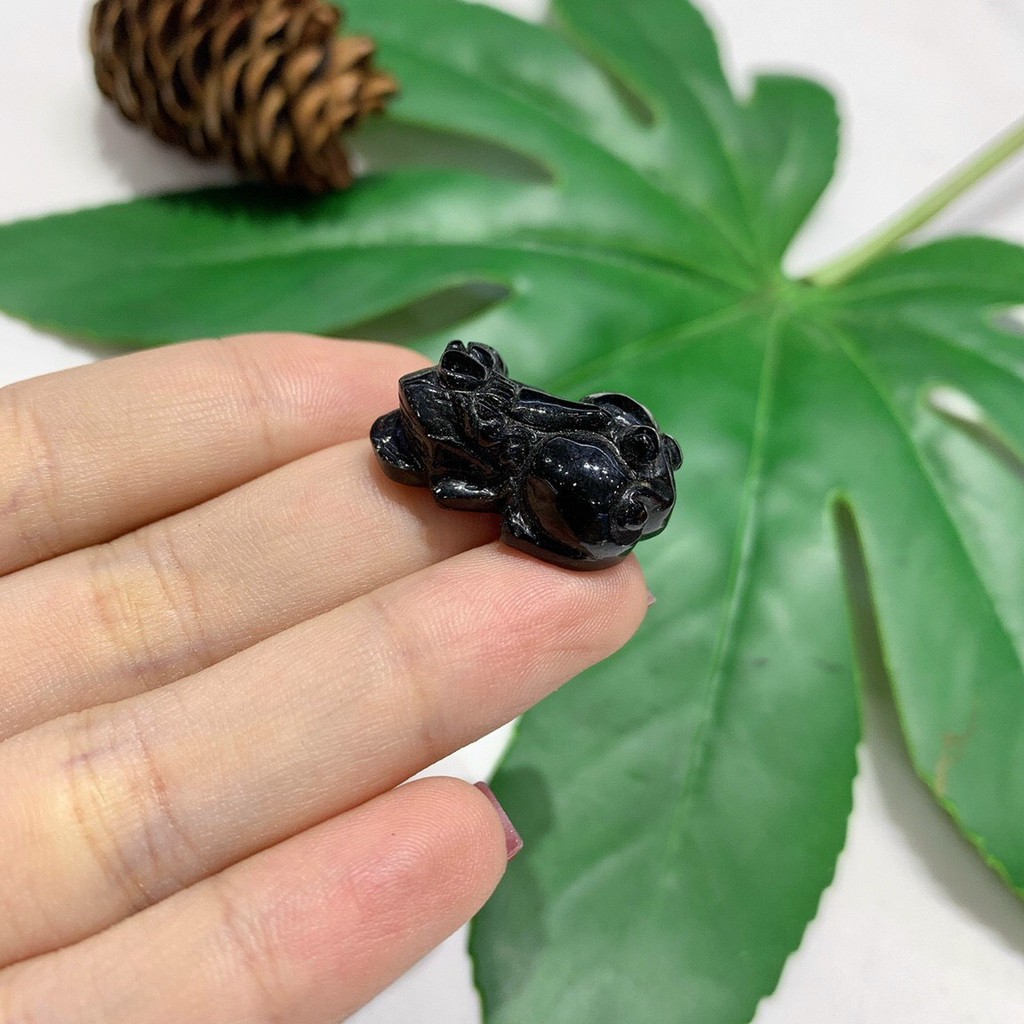 Mặt Nhẫn  Tùy Hưu Tourmaline Đen Huyền Đặc Biệt