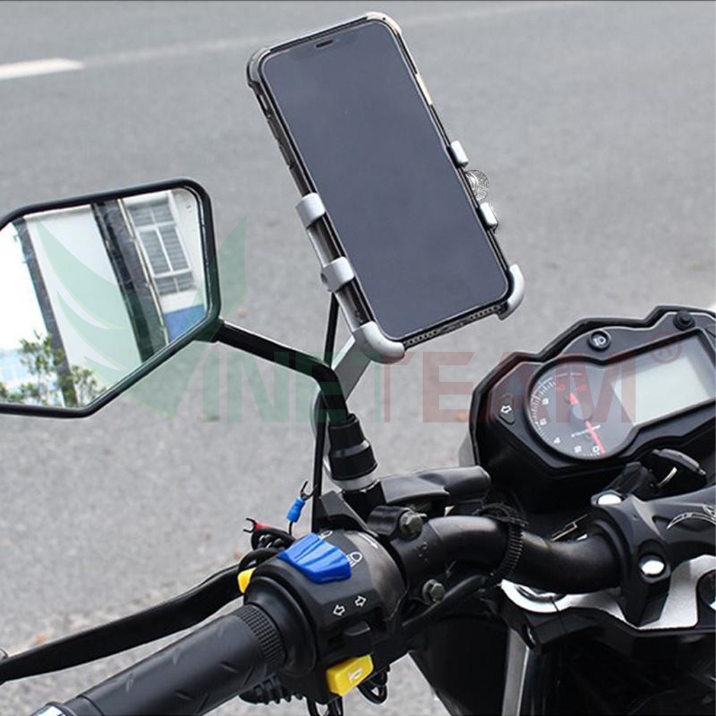 Giá đỡ kẹp điện thoại trên xe máy A5 kẹp chân gương Phiên bản nâng cấp giá đỡ C2 -DC4782