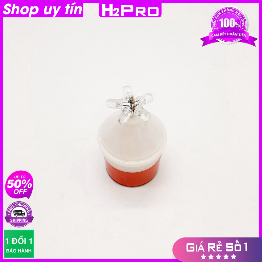 Đèn Chớp Cảnh Báo Trắng Vỏ Đỏ H2Pro Cao Cấp (2 Pin), Đèn Báo Hiệu Tàu Biển (Tặng 2 Pin Đại)-H2Pro Tech