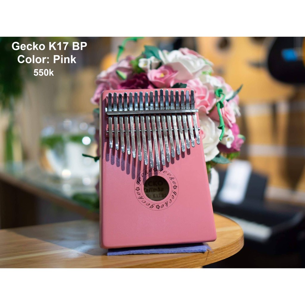 Đàn Kalimba Gecko 17 Phím Chính Hãng - Tặng Túi Tai Thỏ - Full Phụ Kiện