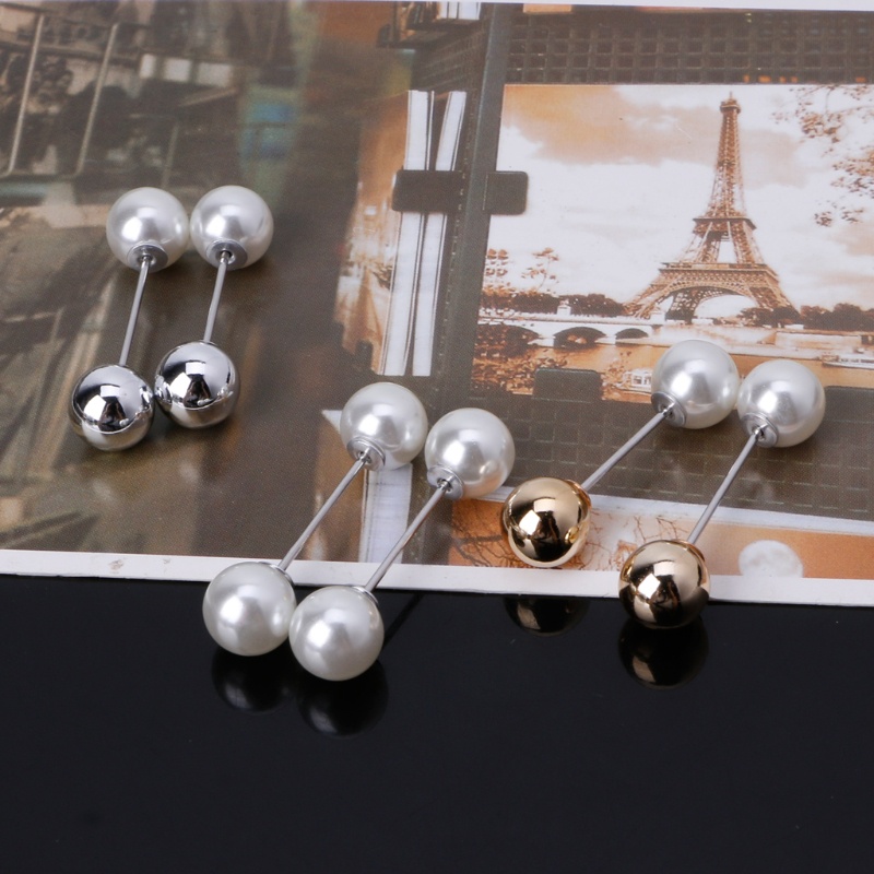 Ghim cài áo đính ngọc trai giả phong cách cổ điển an toàn cho nữ