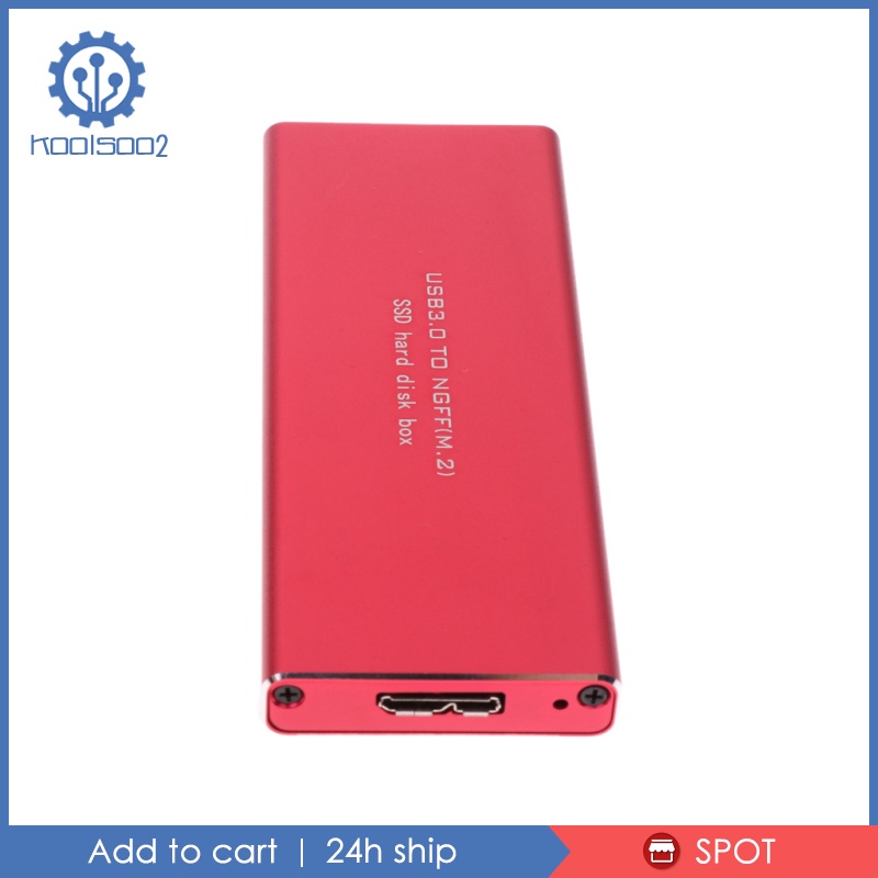 1 Hộp Ổ Cứng Ssd Chuyển Đổi Từ 1 Cổng Usb 3.0 Sang Ngff M.2 Bằng Nhôm