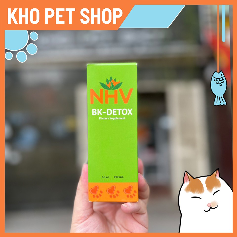 NHV BK Detox - hỗ trợ gan thận cho mèo