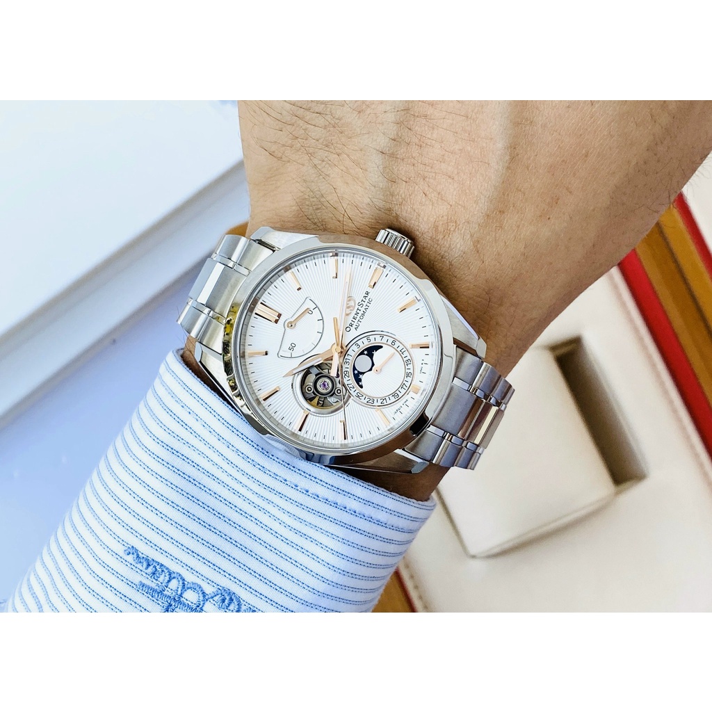 Đồng hồ nam ORIENT STAR MOONPHASE RE-AY0003S00B chính hãng