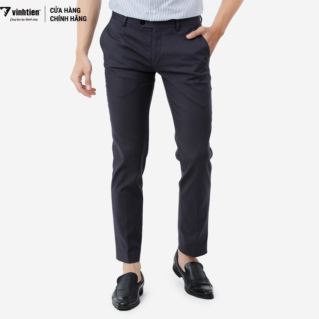 [Mã FAMALLT5 giảm 15% đơn 150K] Quần tây 0ly trơn slimfit 382 Vĩnh Tiến 7523-06 xám