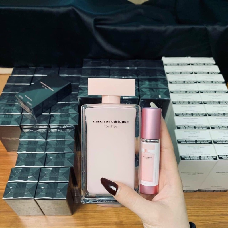 Mẫu Thử 10ml Nước Hoa 𝐍a𝐫𝐜𝐢𝐬𝐨 𝐑o𝐝𝐫𝐢𝐠𝐮𝐞𝐳 𝐟𝐨𝐫 𝐇𝐞𝐫 𝐄𝐚𝐮 𝐝𝐞 𝐏𝐚𝐫𝐟𝐮𝐦 - Nar Hồng Cao