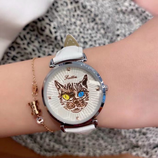 [Hàng mới về] Đồng Hồ Đeo Tay Scottie Con Mèo Điên Dành Cho Nữ Cao Cấp 3T Swatch | BigBuy360 - bigbuy360.vn