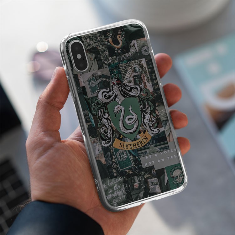 Ốp lưng Slytherin logo Harry Potter BE A VOICE cho Iphone 5 6 7 8 Plus 11 12 Pro Max X Xr PAP20210092