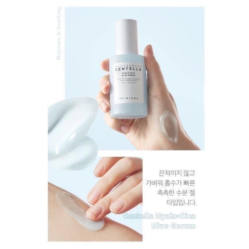 [Chính Hãng] Tinh Chất Cấp Ẩm, Chiết Xuất Rau Má Skin1004 Madagascar Centella Hyalu-Cica Blue Serum 50ml
