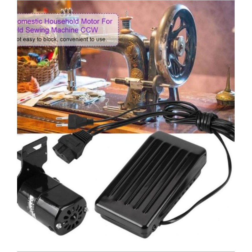 ĐỘNG CƠ MOTOR CỦA  MÁY MAY BÀN ĐẠP KIỂU CŨ 220V