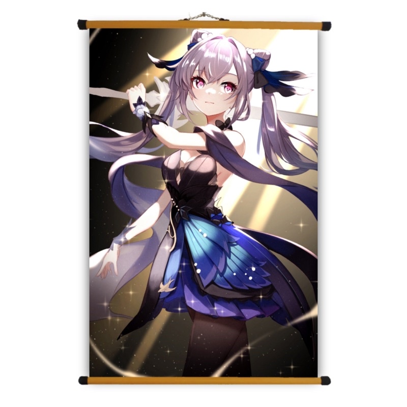 Poster Vải Keqing  Genshin Impact