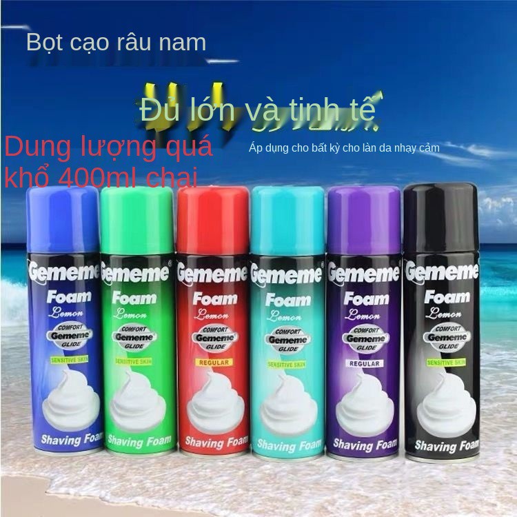 Bọt cạo râu 400ml dung tích siêu lớn làm mềm kem gel cotton slime